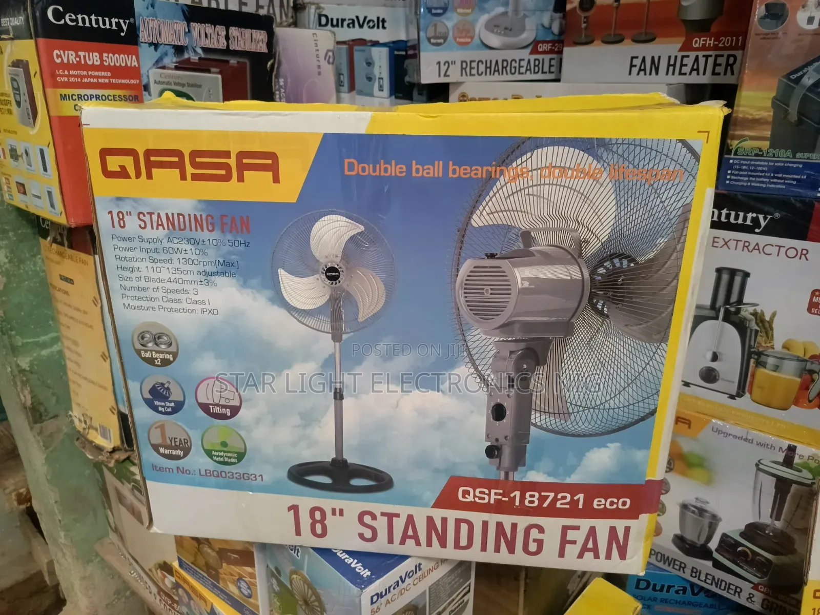 18 Inches Stand Fan Qasa