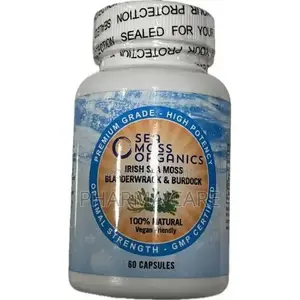 Irish Sea Moss + Bladderwrack + Burdock Root -120 Capsules