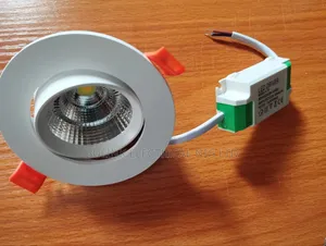 7 W Warm White Round White
