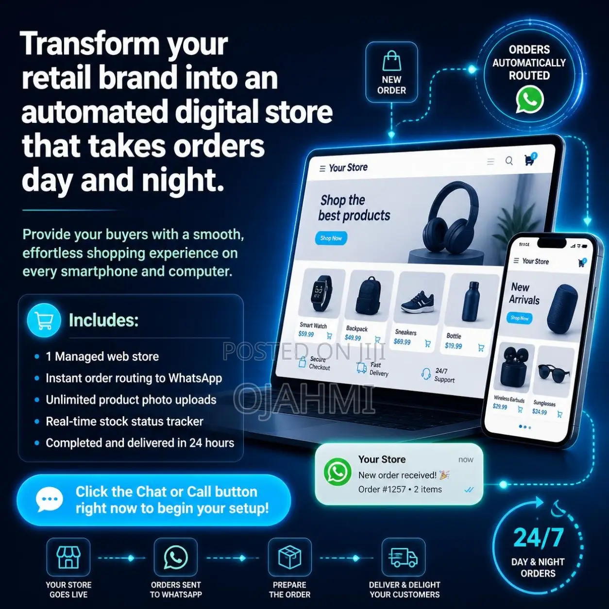 Simplified Digital Store Website for Modern Vendors