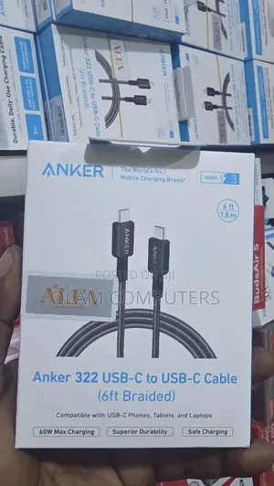 Anker 322 USB-C to USB-C (6ft Braided)