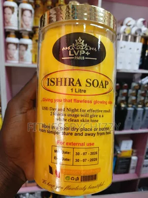 Ishira Whitening Soap 1 Litre Flawless Glowing Skin
