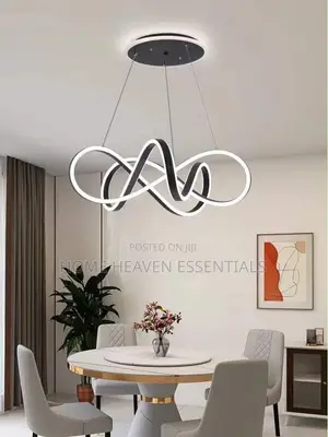 Modern Black/White LED Pendant Lights for Living Room