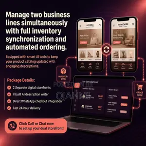 Scalable 2-Store Commercial Website With AI Engine