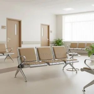 3 IN 1 Waiting  Reception Visitors  Chair - TAN