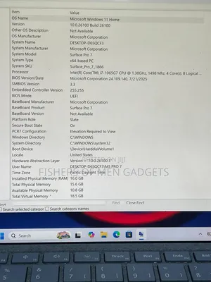 Laptop Microsoft Surface Pro 7 16GB Intel Core i7 SSD 256GB