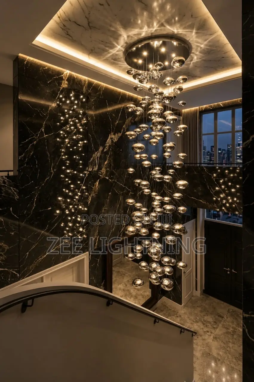 LED Void Chandelier (Multiple Bubbles)