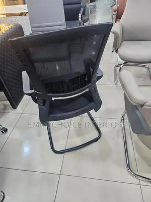 Italian Mesh Visitor Office Chair,  Black