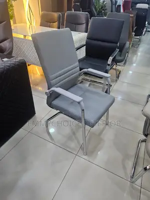 Executive Leather Office Visitor Chair, High-Quality