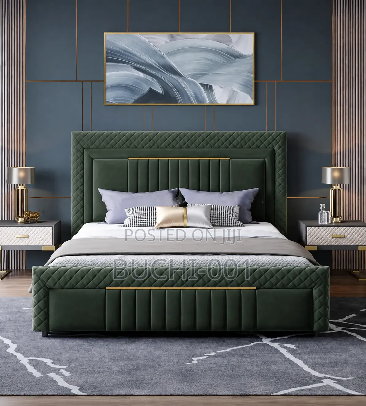 Premium Modern Upholstered Bed Frame