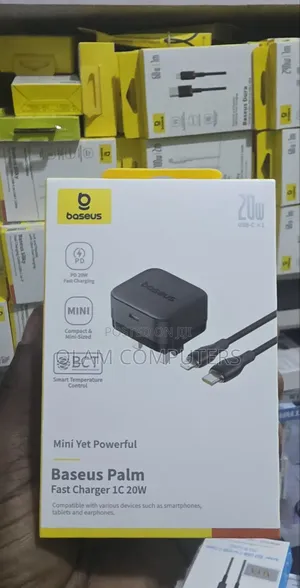 Baseus Palm Fast Charger 1C 20w With Lightning Cable