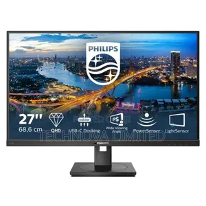 Philips 276b1-27" QHD USB-C Docking Monitor, 75 Hz, Hdmi, Dp USB-C
