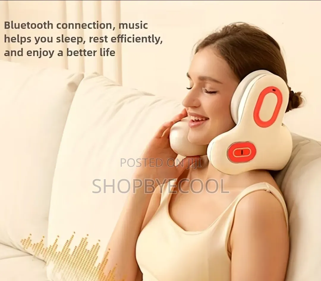 Neck Massager With Wireless Headphone