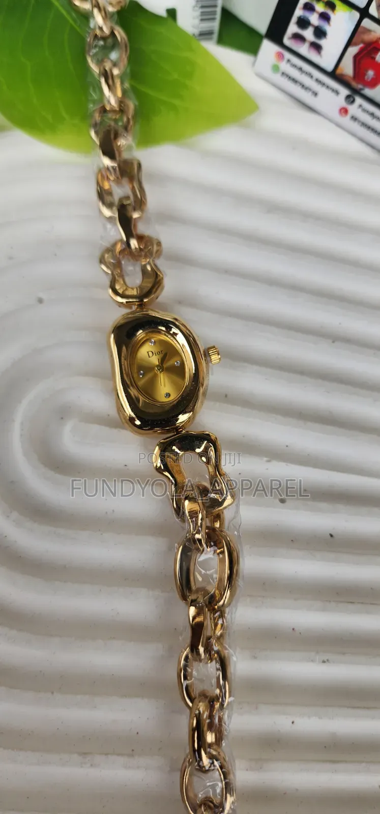 Organic Chain Link Statement Chain Watch