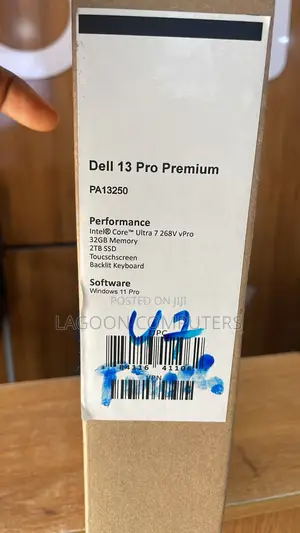 New Laptop Dell Pro 13 32GB Intel Core Ultra 7 SSD 2T
