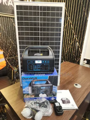 150W Home Solar Generator With 50W Panel and 2 Bulbs