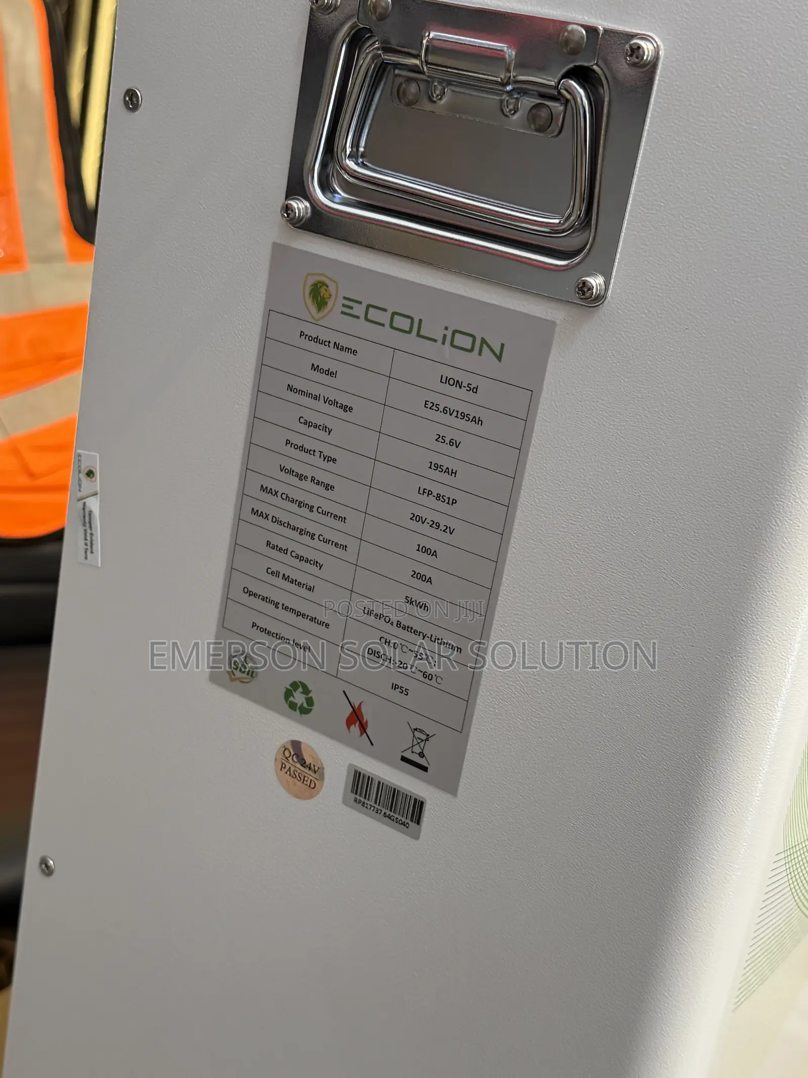 Ecolion 5kWh 24V Solar Storage