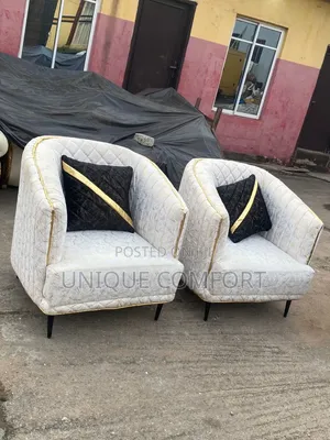 Brand New 7 Seaters Advanced Upholstery Couch With Throw Pillows
