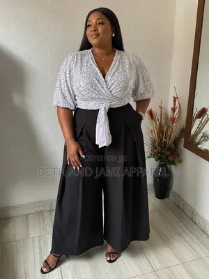 Sequin Top and Palazzo Pants