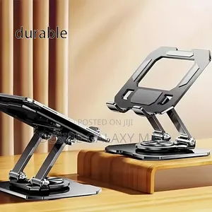 360-Degree Rotating Foldable Metal Tablet and Phone Stand.
