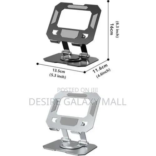 360-Degree Rotating Foldable Metal Tablet and Phone Stand.