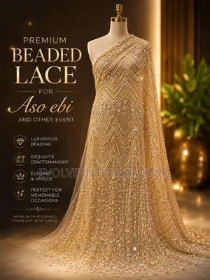 Gold Beaded Lace