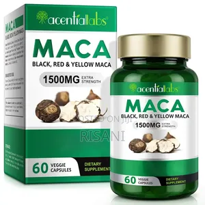 Black, Red and Yellow Maca Capsules 1500mg