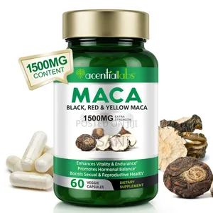 Black, Red and Yellow Maca Capsules 1500mg