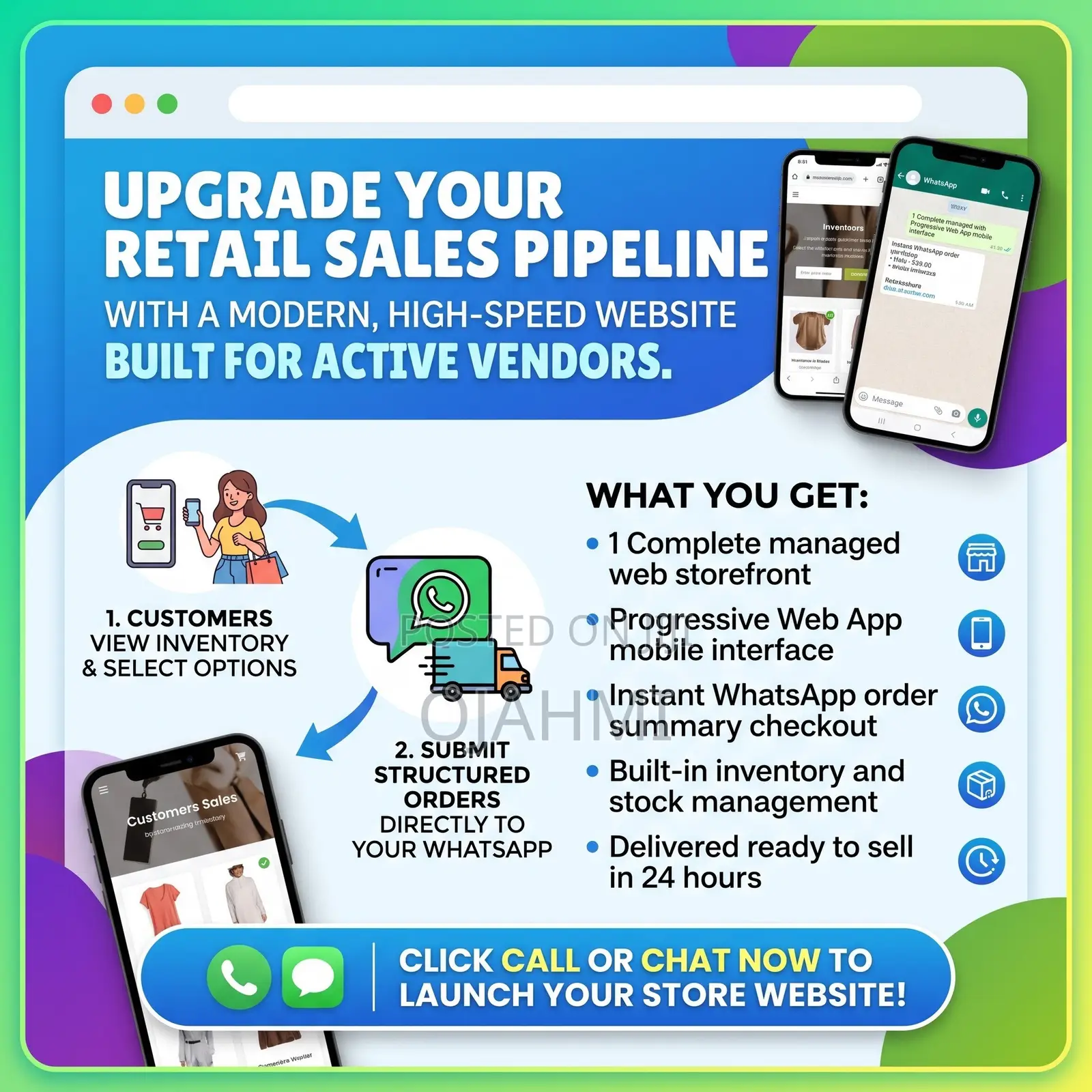 Direct Sales Website for Local Retailers and Merchants
