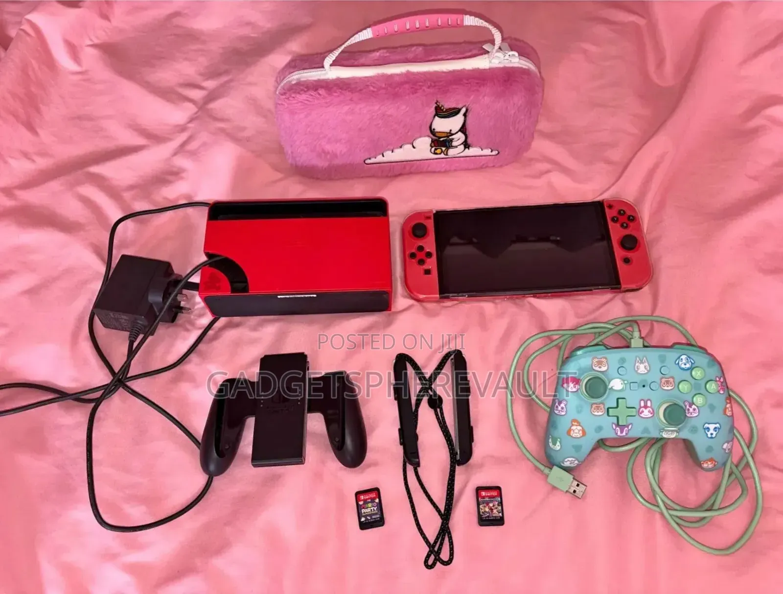 Nintendo Switch Mario Red OLED Bundle