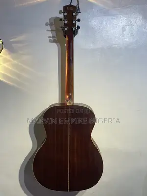 Natural Wood 40-Inch Dame Acoustic Guitar With Bag