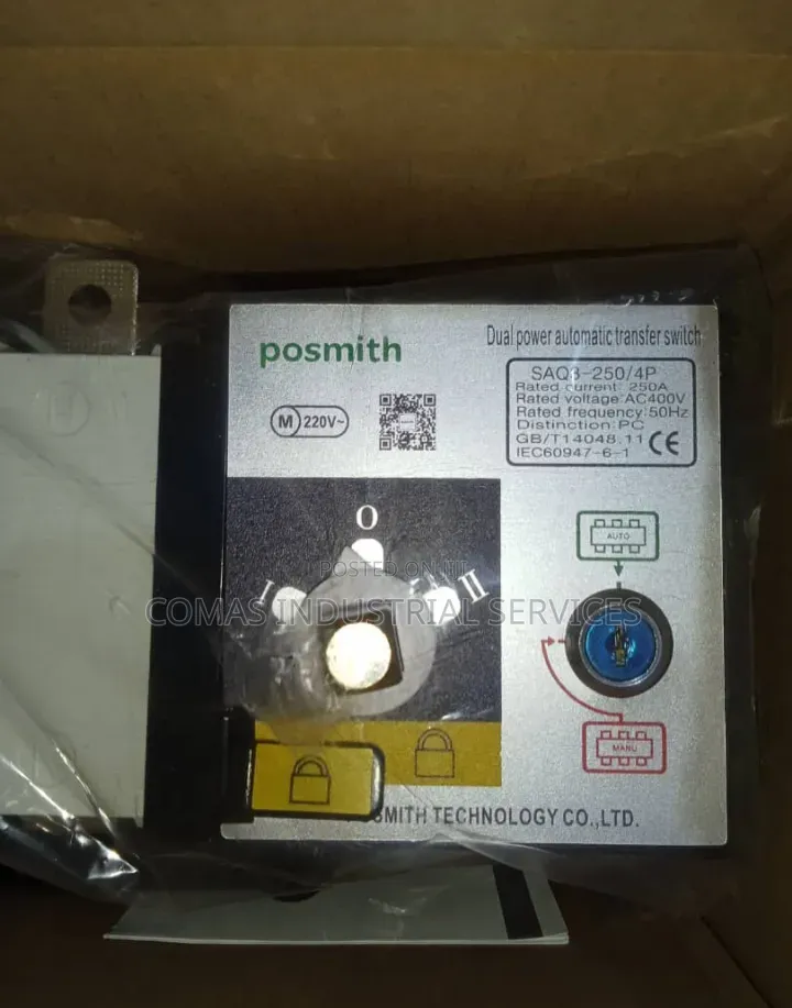 Posmith Automatic Changeover Switch ATS 250A 4p