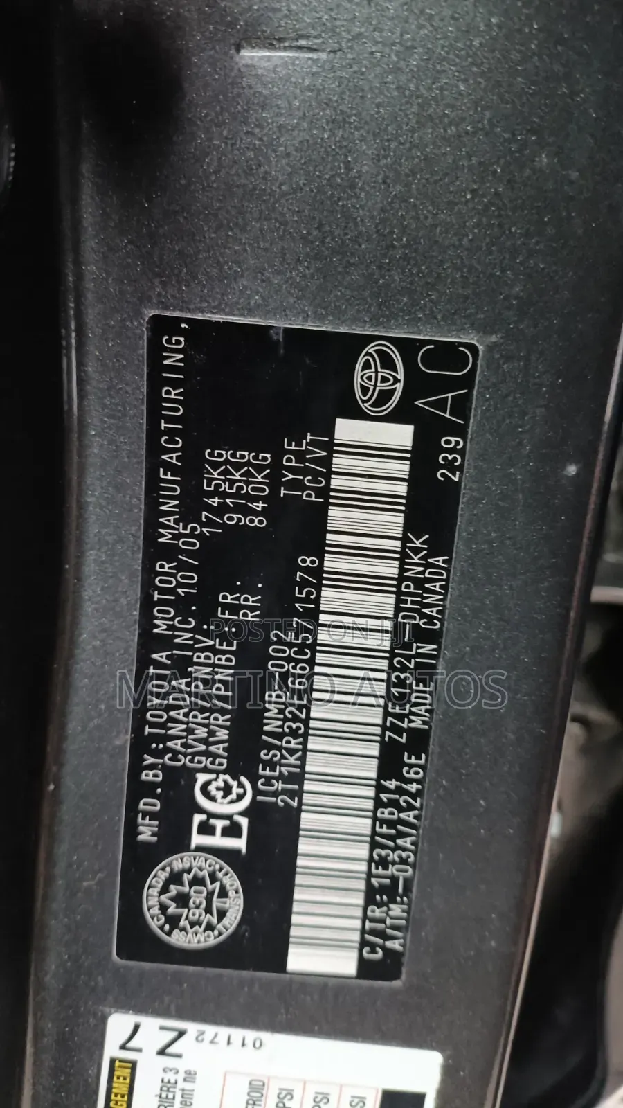 Toyota Matrix 2006 Gray