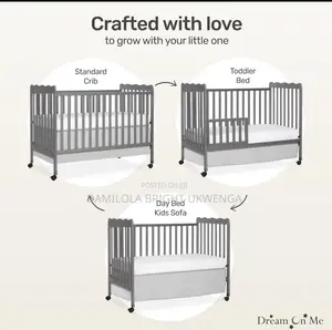 3-in-1 Convertible Crib