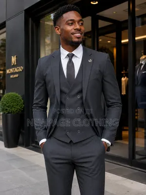 Gray  3-in-1 Blazer With Waistcoat – Classy & Sharp