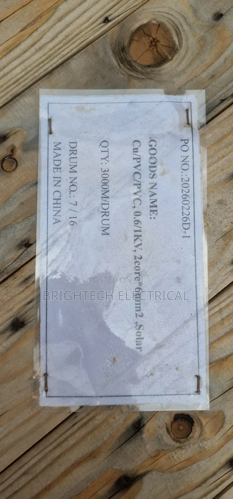 6mmx2core Solar Wire Pvcpvc