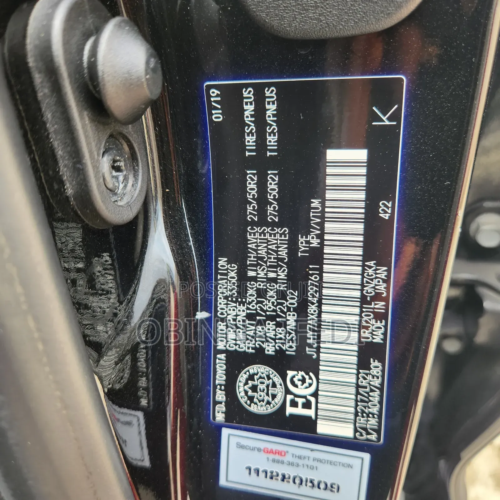 Lexus LX 2019 Black