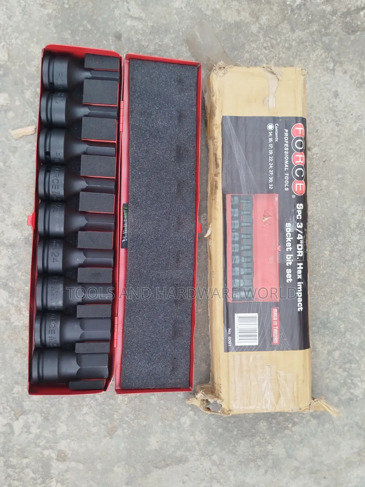 3/4 Force Socket Allen Key Set