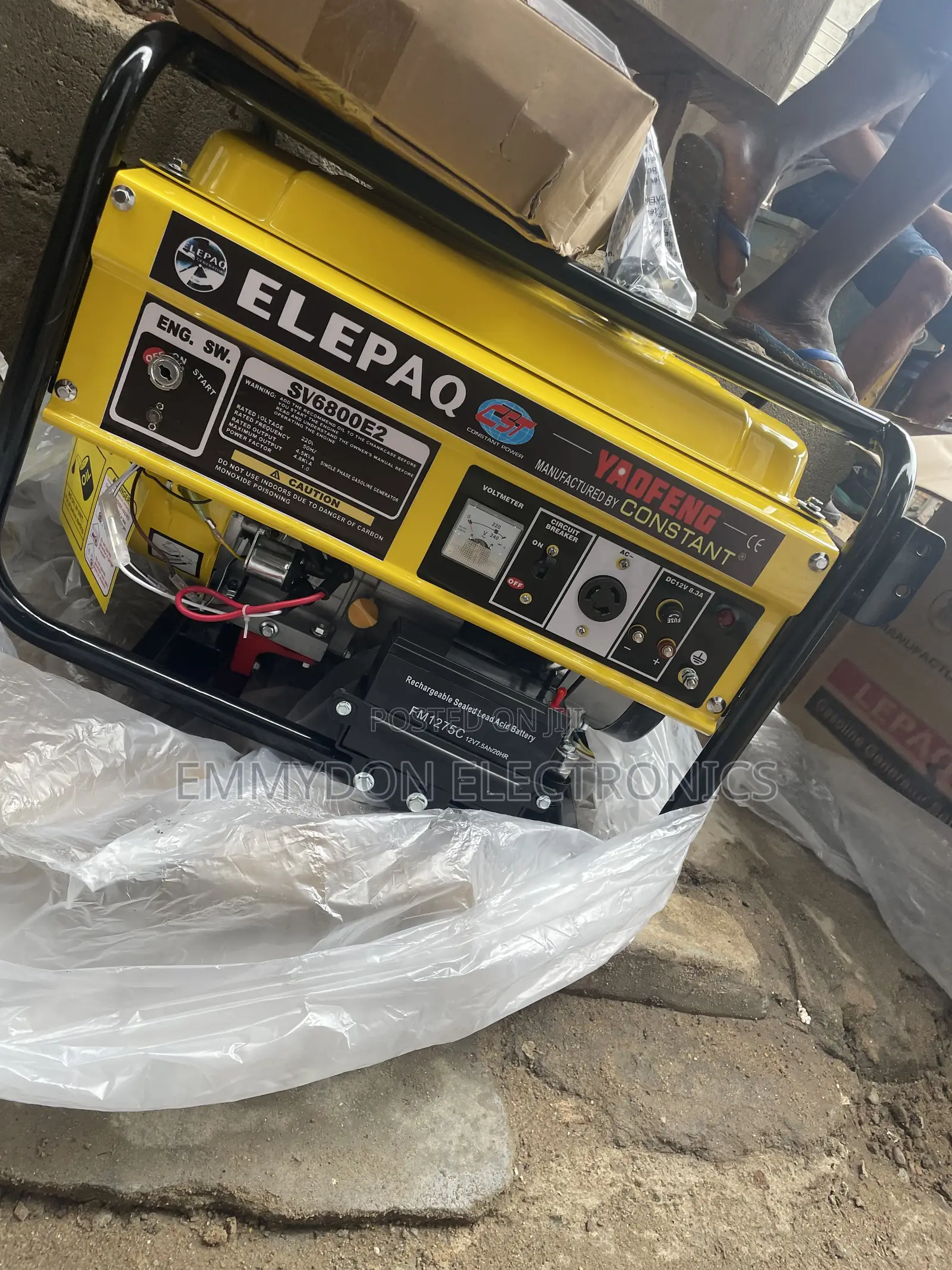 Elepaq SV6800E2 4.5KVA Key Start Generator