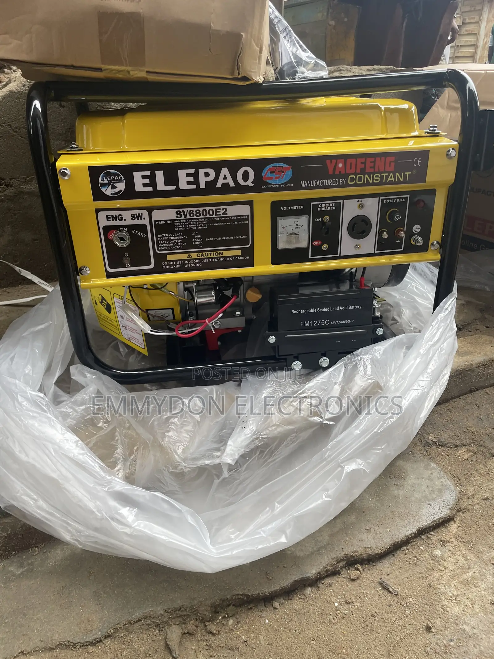 Elepaq Constant 4.5KVA Heavy Duty Generator