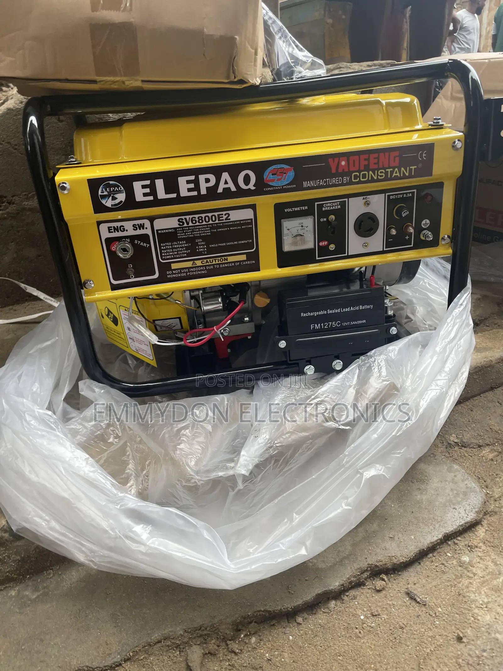 Elepaq Constant 4.5KVA Heavy Duty Generator