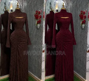 Trendy Long Sleeve Bodycon Maxi Dress/Colours/Enugu