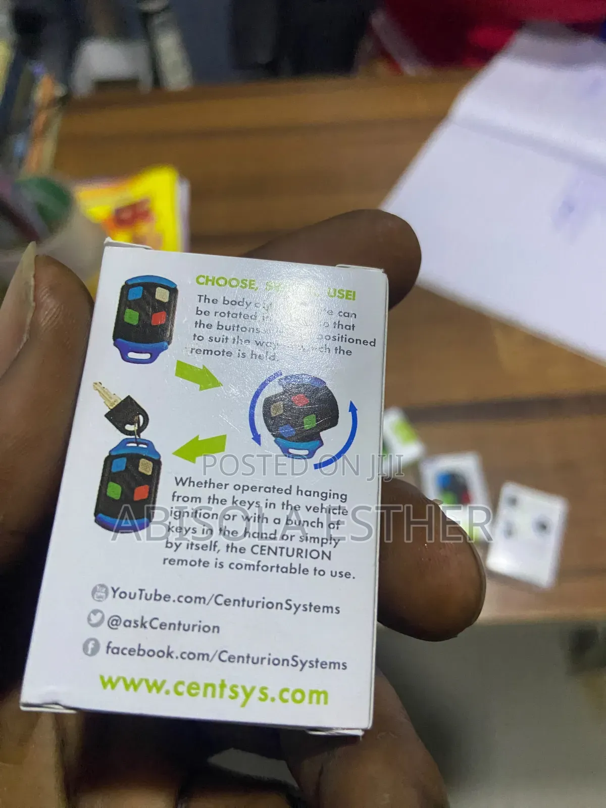 Centurion D5 D6 D10 4 Key Remote