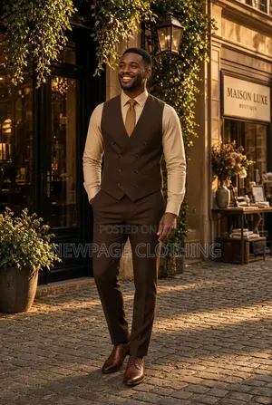 Stand Out Without Trying Too Hard! Brown 3 in 1 Blazer for Classy Men