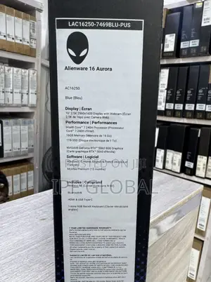 New Laptop Alienware 16 Aurora 16GB Intel Core 7 SSD 1T