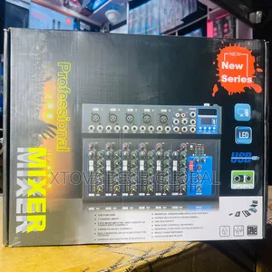 Professional 7-Channel Audio Mixer With USB, MP3 & 48V Phantom Power