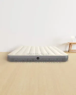 Intex Durabeam 5 X 6 Inflatable Mattress With Pump Cream Color