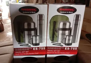 Food Flask With Water Flask and Carrier Bag