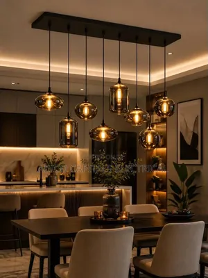 Glass Drop Chandelier Light