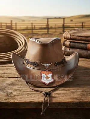 Luxury Leather Stylish Men's Cowboy Hat